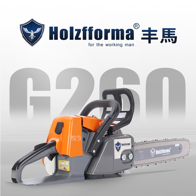 Holzfforma®丰馬 50.2CC 二冲程G260 2.6KW 专业链锯伐木工具