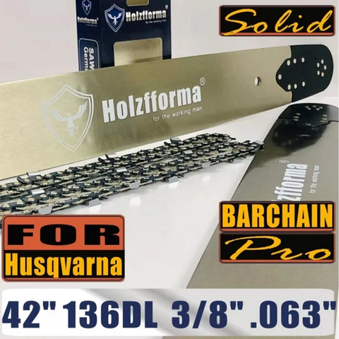 Holzfforma®丰馬42寸 .3/8" .063"136节导板链条组合适配于富世华61 66 266 268 272 281 288 365 372 385 390 394 395 480 562 570 575