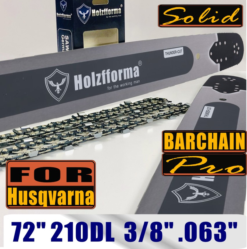 Holzfforma®丰馬72寸 .3/8" .063"310节导板直角链条组合适配于富世华365 372