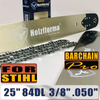 Holzfforma®丰馬25寸 .3/8" .050"84节导板链条组合适配于斯蒂尔MS360 MS460 MS660丰馬G460 G366 G660
