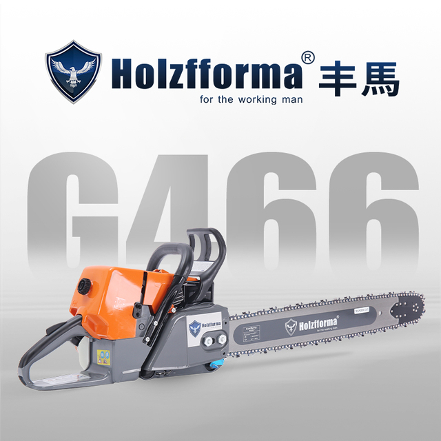 Holzfforma®丰馬 76.5CC 二冲程G466 4.4KW 专业链锯伐木锯树开板