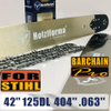 Holzfforma®丰馬42寸 .404" .063"125节导板链条组合适配于丰馬G888斯蒂尔MS880