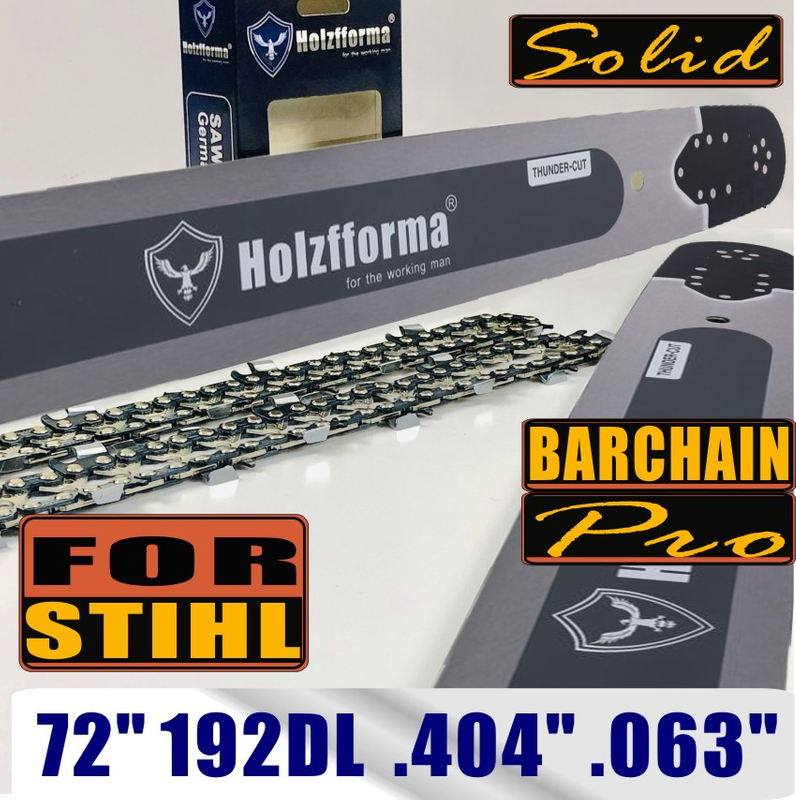 Holzfforma®丰馬72寸 .404" .063"1.6mm192节导板直角链条组合适配于斯蒂尔MS880