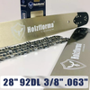 Holzfforma®丰馬28寸 .3/8" .063"92节导板链条组合适配于丰馬G388 G366 G444 G460 G660斯蒂尔MS660 MS440