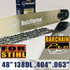 Holzfforma®丰馬48寸 .404".063"138节导板链条组合适配于丰馬G888斯蒂尔MS880