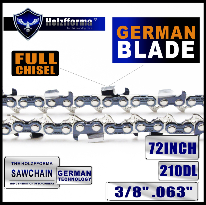Holzfforma®丰馬3/8" .063" 1.6mm72寸直角链条 210节