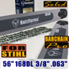 Holzfforma®丰馬56寸 .3/8" .063"168节导板直角链条组合适配于斯蒂尔MS660