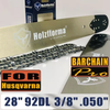 Holzfforma®丰馬28寸 .3/8" .050"92节导板链条组合适配于富世华372XP